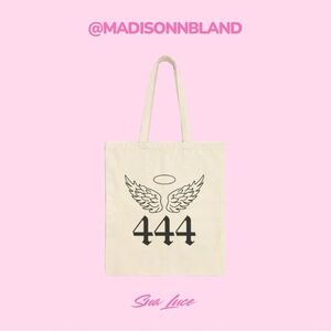 Angel 444 Cotton Tote Bag - Available in Beige, Pink, Brown, & Black